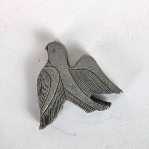 Torino Pewter Small Trinket Box Dove LID MISSING
